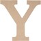 Juvale Unfinished Wooden Letters, Greek Letter Y for Upsilon (11.6 in.)